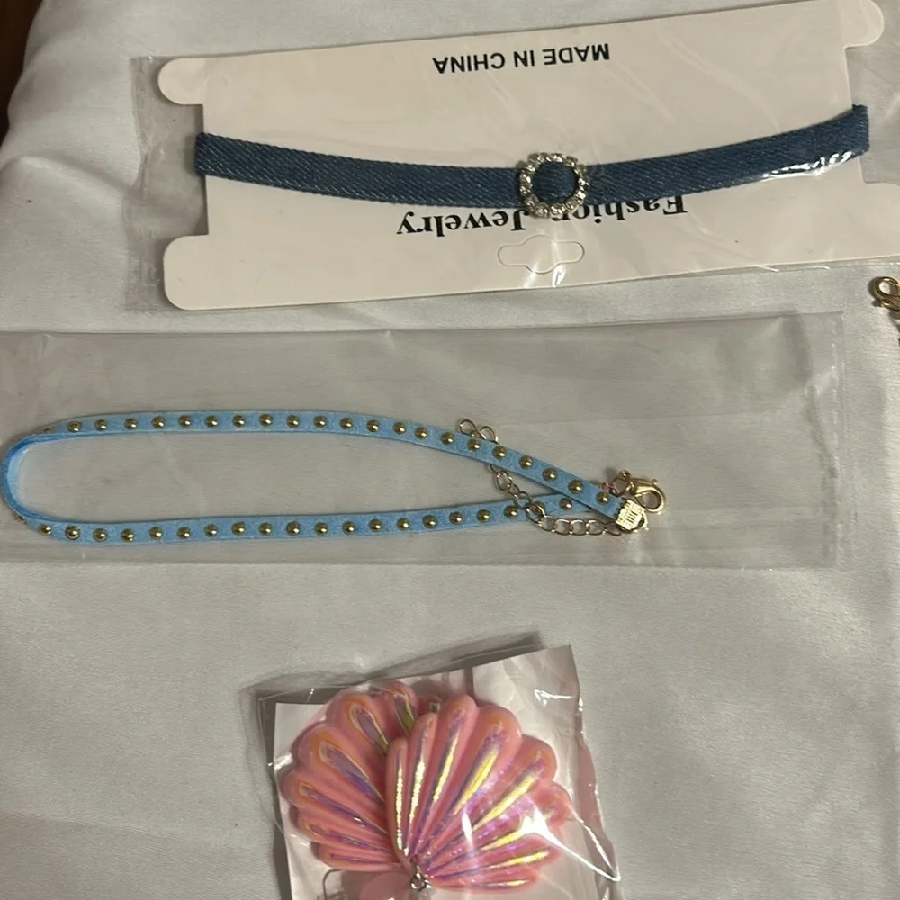 Fashion Jewelry Blue and Pink Jewelry Collection Lot #5